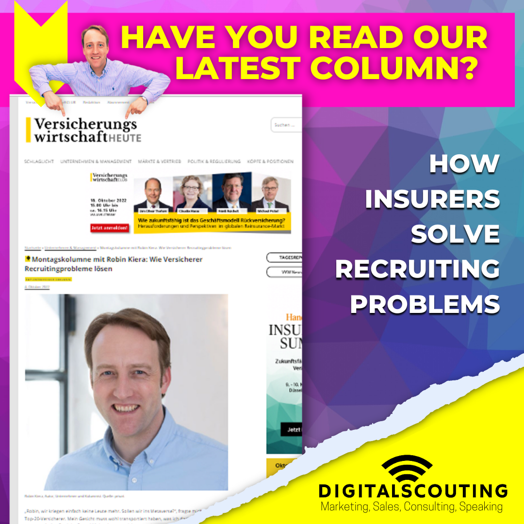 Monday column with Robin Kiera: How insurers solve recruiting problems